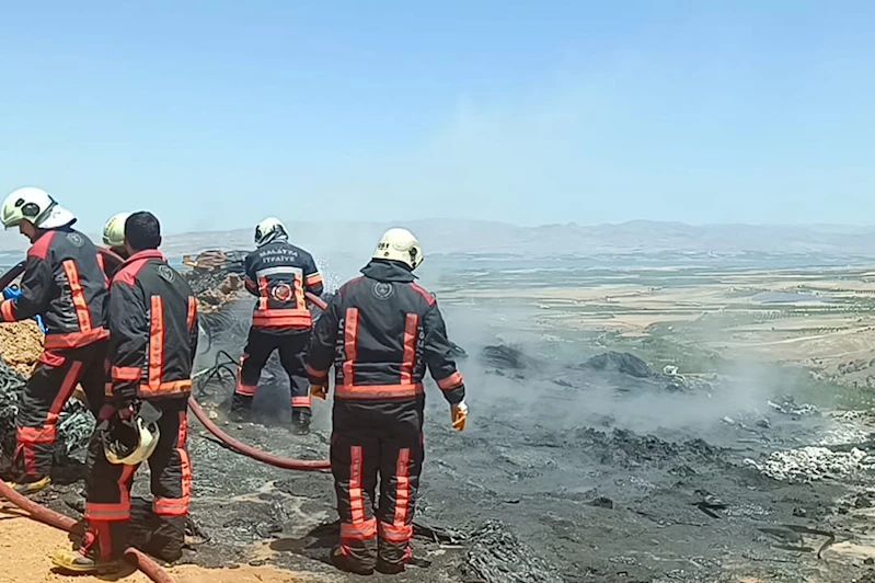 TOKİ şantiyesinde korkutan yangın