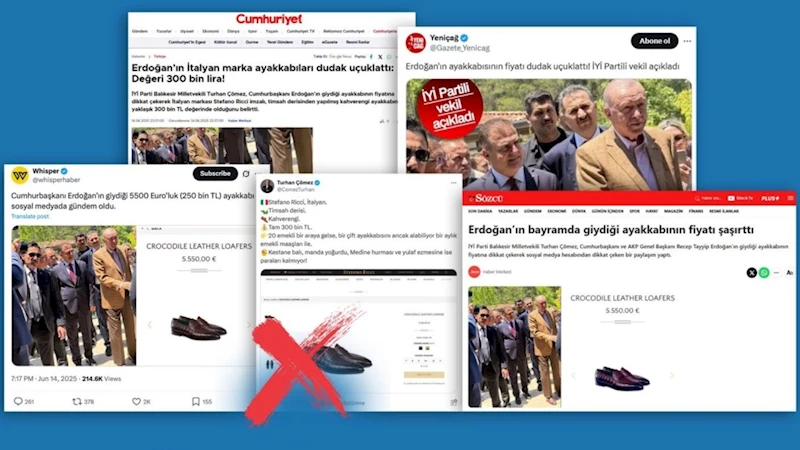 Cumhurbaşkanı Erdoğan’ın ayakkabısıyla ilgili ‘5 Bin 500 Avro’ iddialarına yalanlama 