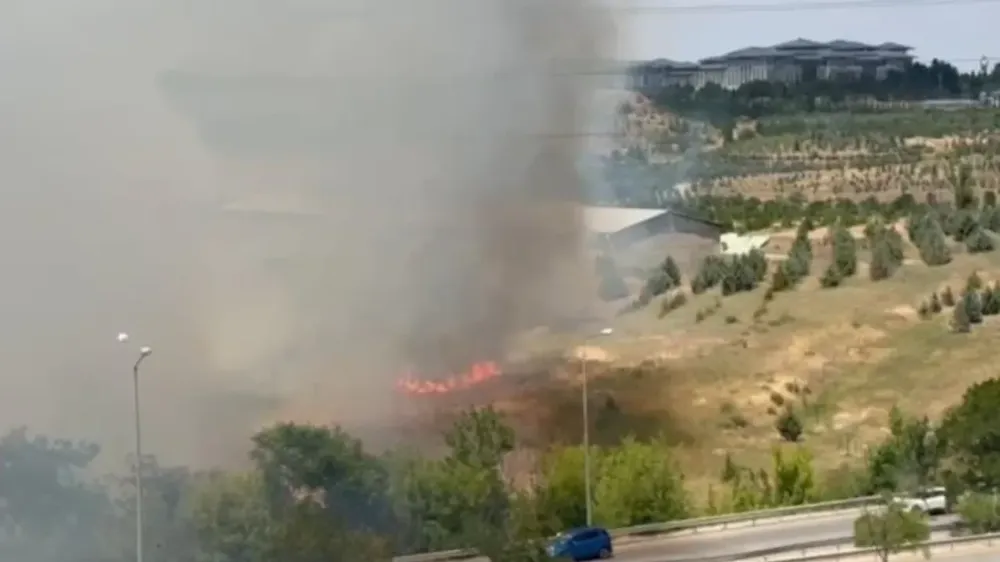 Atatürk Orman Çiftliği’nde yangın: Alevler Külliye’ye yaklaştı, ekipler alarma geçti