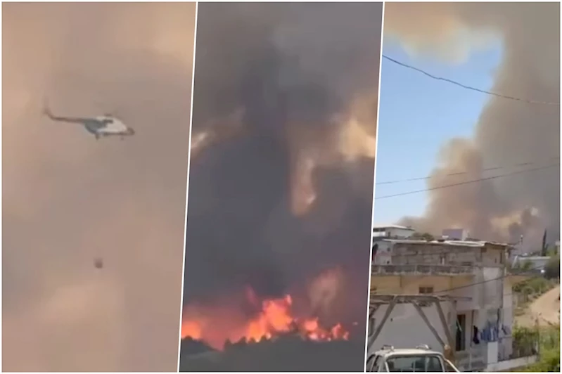 Çukurova’da orman yangını: Yerleşim alanlarına yaklaştı