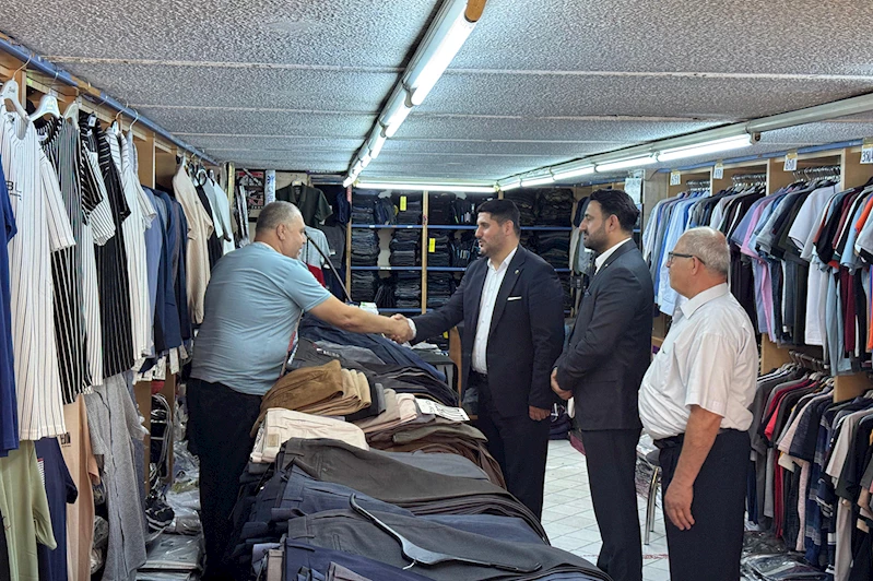 HÜDA PAR Antalya İl Teşkilatından, bayram öncesi giyimci esnafına ziyaret