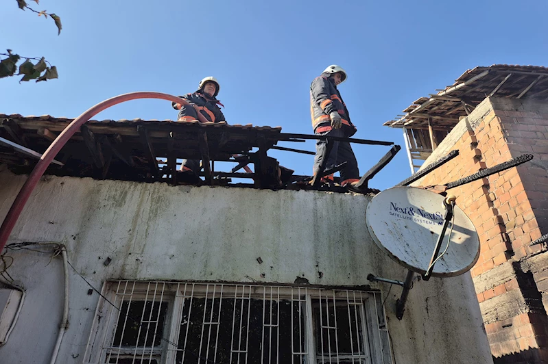 Ev yangınında maddi hasar oluştu 