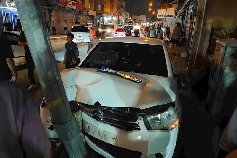 Adana’da trafik kazası: Motosiklet sürücüsü yaralandı