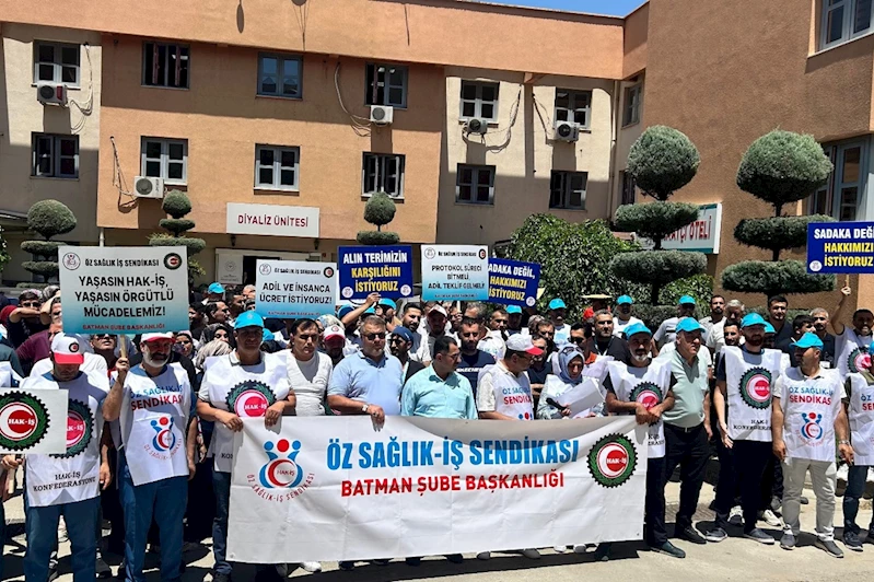 Öz Sağlık-İş: Emekçinin yanındayız, teklifi kabul etmiyoruz
