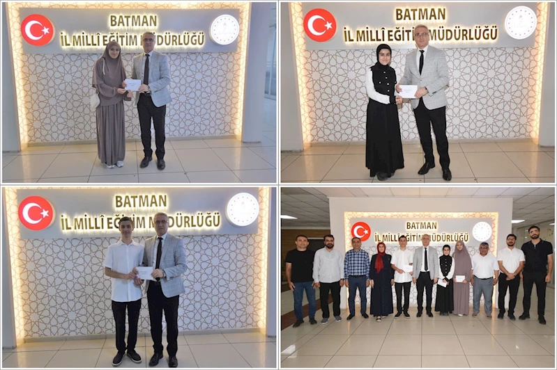 40 hadis ezberleme yarışmasında dereceye giren öğrenciler ödüllendirildi