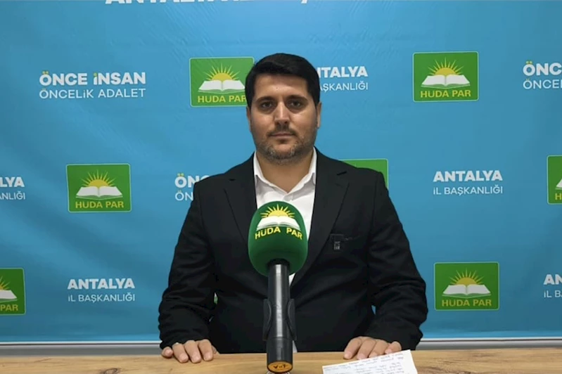 HÜDA PAR Antalya İl Başkanı Durmaz’dan, ‘Uyuşturucu İle Mücadele Günü’ mesajı