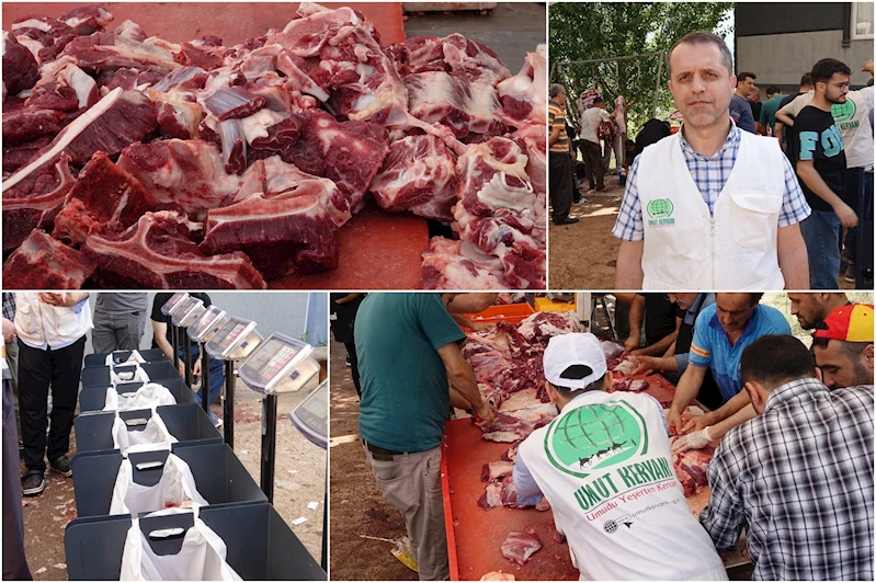 Umut Kervanı, Bursa’da kurban bağışlarını ihtiyaç sahiplerine ulaştırıyor