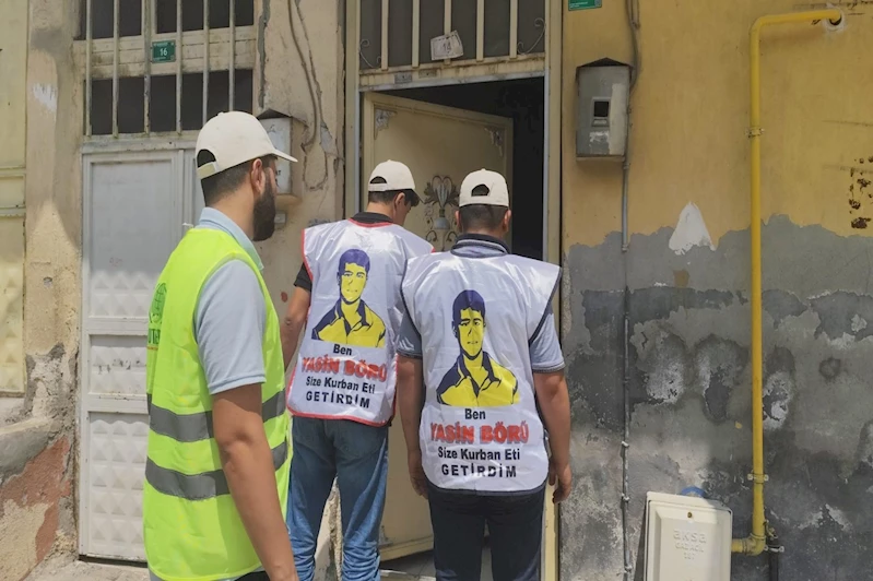 Şanlıurfa’da genç Yasinlerden yüzlerce aileye kurban eti