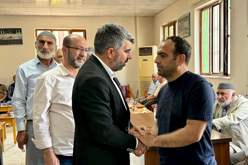 HÜDA PAR Milletvekili Dinç, yangında hayatlarını kaybeden Çavdar ailesinin taziyesine katıldı