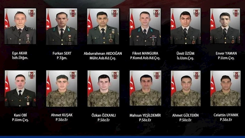 MSB, 12 askerin şehit olduğu metan gazı faciasının ayrıntılarını açıkladı 