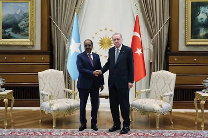 Cumhurbaşkanı Erdoğan, Somali Cumhurbaşkanı Mahmud ile görüştü