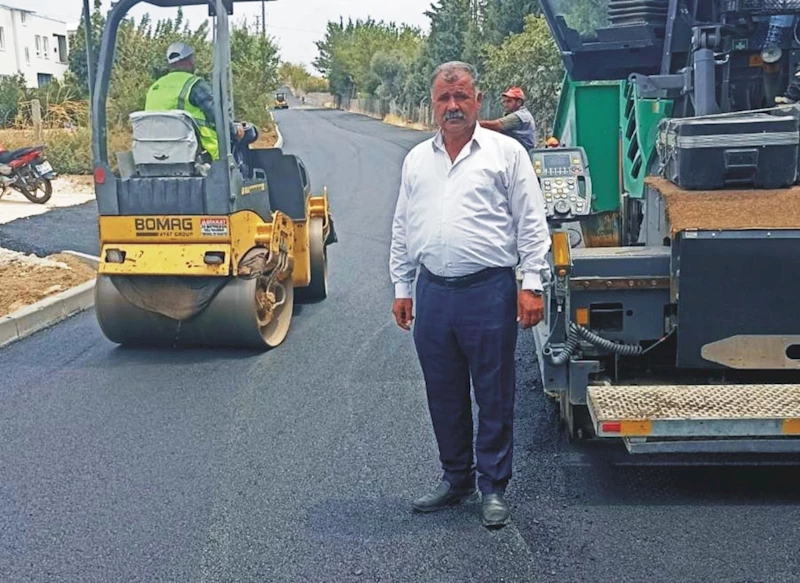 Salkımbağı Köyü yolu modern görünüm kazandı 