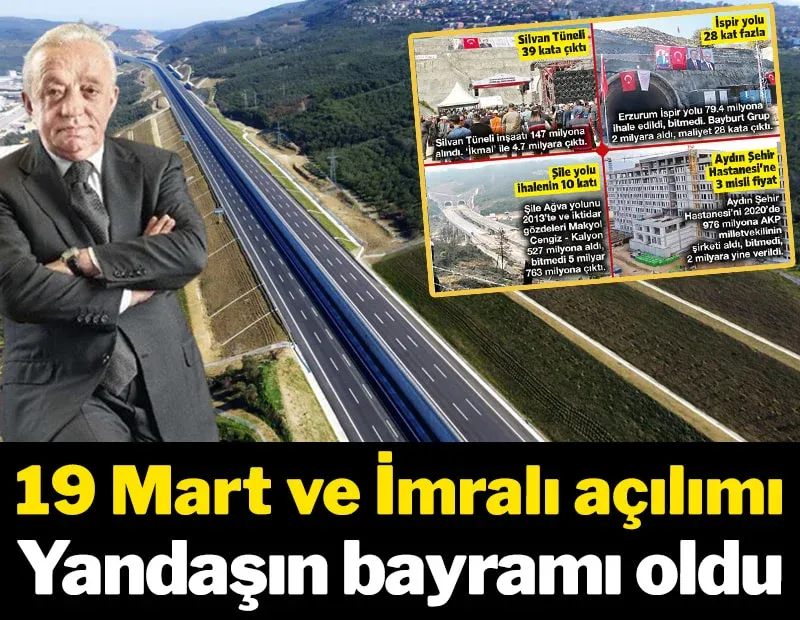 Yandaş doymuyor projeler bitmiyor