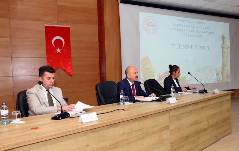 Adıyaman’da 2025 yılı üçüncü İl Koordinasyon Kurulu Toplantısı yapıldı 
