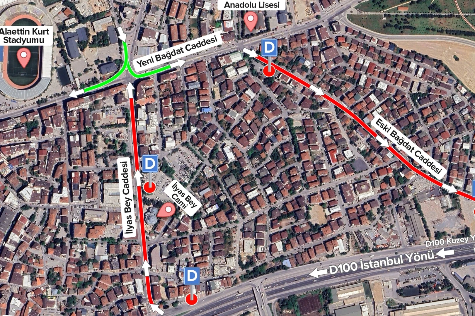 Kocaeli Gebze’de yeni trafik dolaşım planı hayata geçiyor