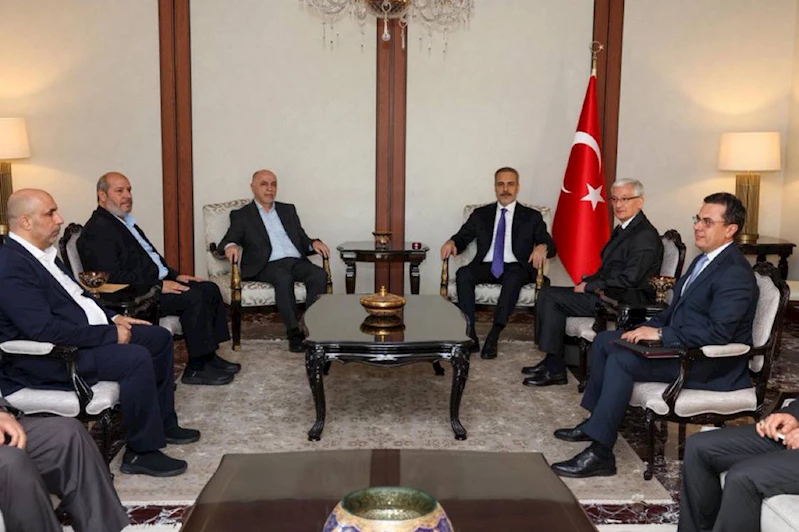 Dışişleri Bakanı Hakan Fidan HAMAS heyeti ile görüştü