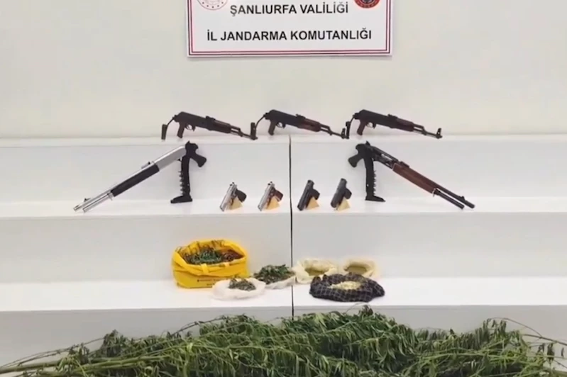 Şanlıurfa’da silah ve uyuşturucuya yönelik operasyon: 2 tutuklama