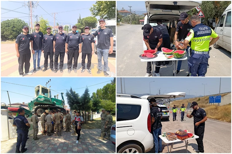 Umut Kervanı yangın bölgesinde: Yangına müdahale eden ekiplere beslenme desteği