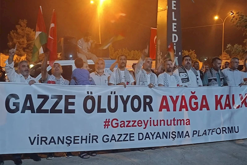 Şanlıurfa’da “Gazze ölüyor, ayağa kalk” yürüyüşü düzenlendi