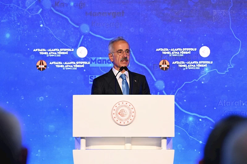 Antalya-Alanya Otoyolu’nun temeli atıldı