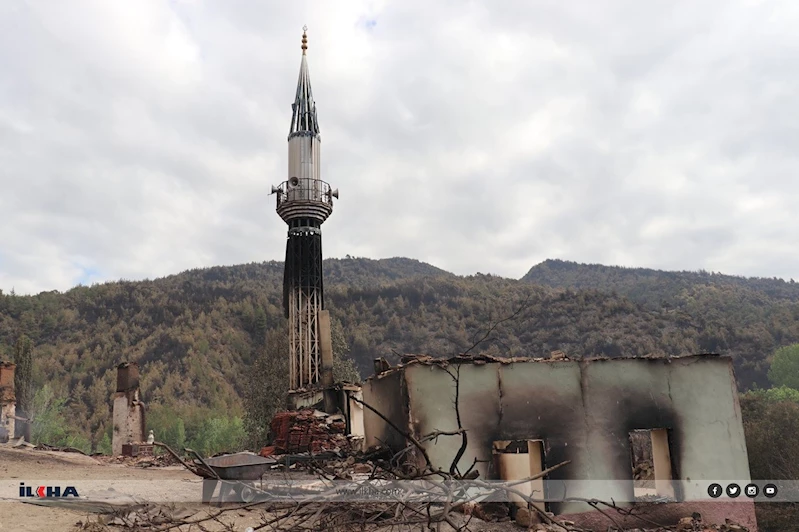 Yangından zarar gören illere 128,4 milyon lira destek