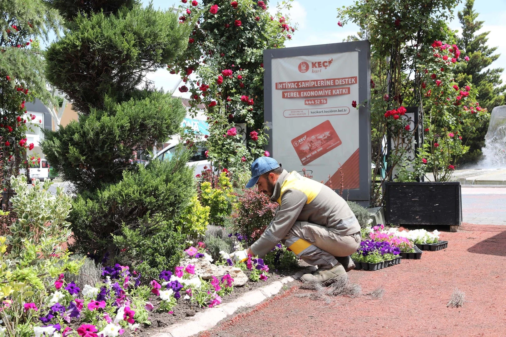 Ankara Keçiören’de parklara estetik dokunuş