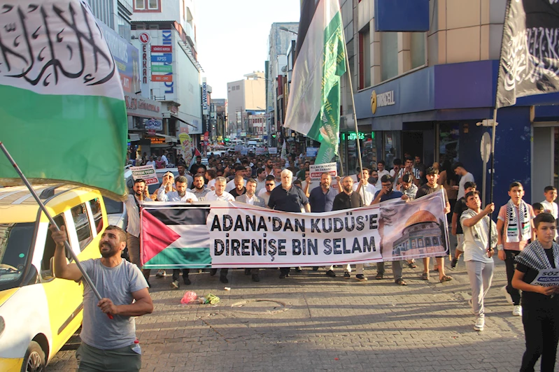 Gazze için meydanlara çıkan Adanalılar boykot çağrısını yineledi