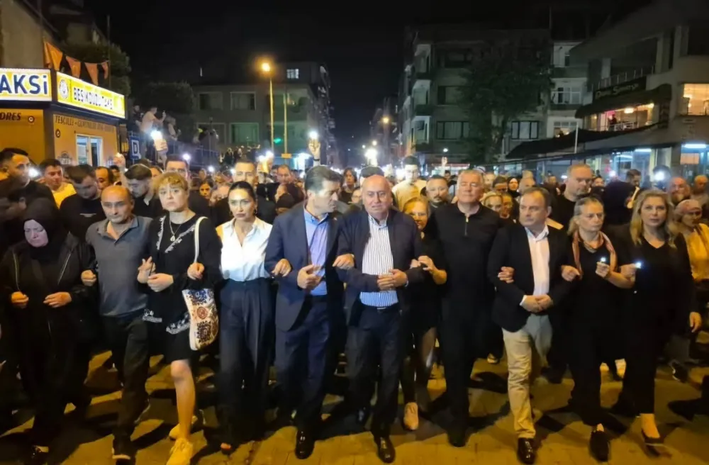 Başkan Kaya, Matti̇a Ahmet İçi̇n Adalet Yürüyüşüne Katıldı...