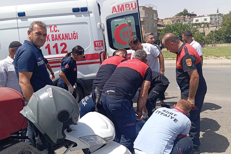 Siirt’te otomobil ile motokurye çarpıştı: Bir yaralı