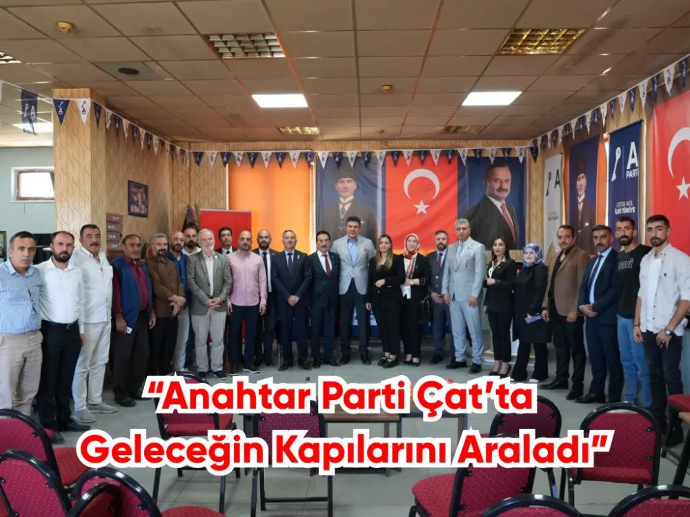 Anahtar Parti Çat İlçesinde Kongresini Gerçekleştirdi: Harun Sönmez İlçe Başkanı Oldu