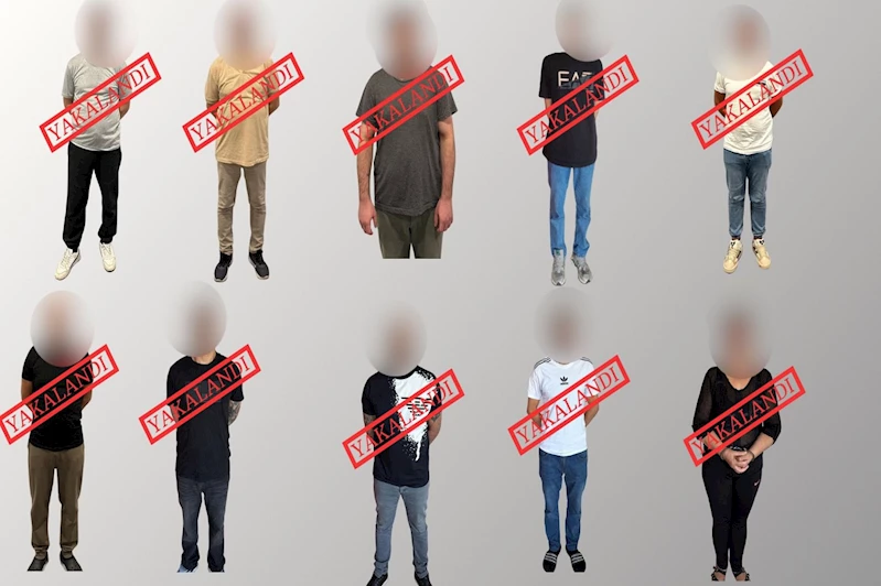 Kırmızı bültenle aranan 10 şahıs Türkiye’ye getirildi