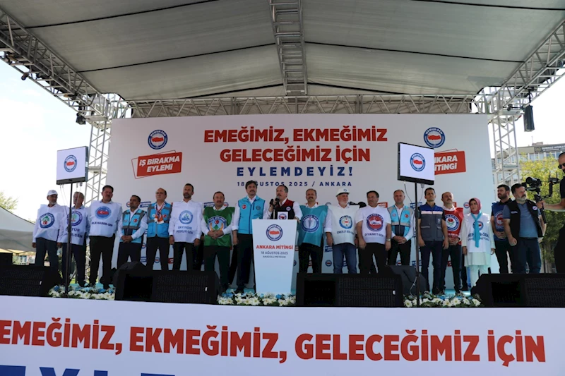 Memur-Sen hükümetin toplu sözleşme teklifine karşı Ankara
