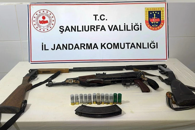 Şanlıurfa’da ruhsatsız silah operasyonu
