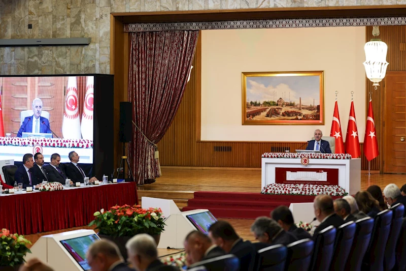 Komisyon, TBMM Başkanı Numan Kurtulmuş başkanlığında toplandı