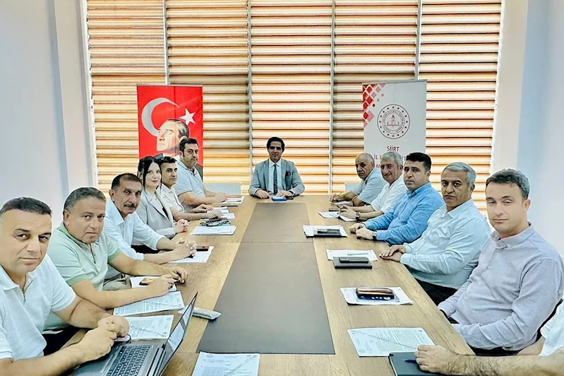Siirt’te 2025-2026 eğitim-öğretim yılı hazırlık toplantısı yapıldı