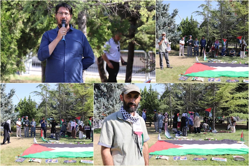 ABD Büyükelçiliği önündeki Gazze nöbeti 3. günde de devam ediyor