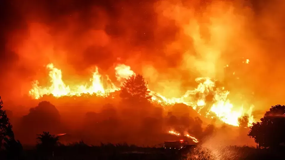 Gelibolu’daki Yangın İçin Tahliyeler Yapıldı