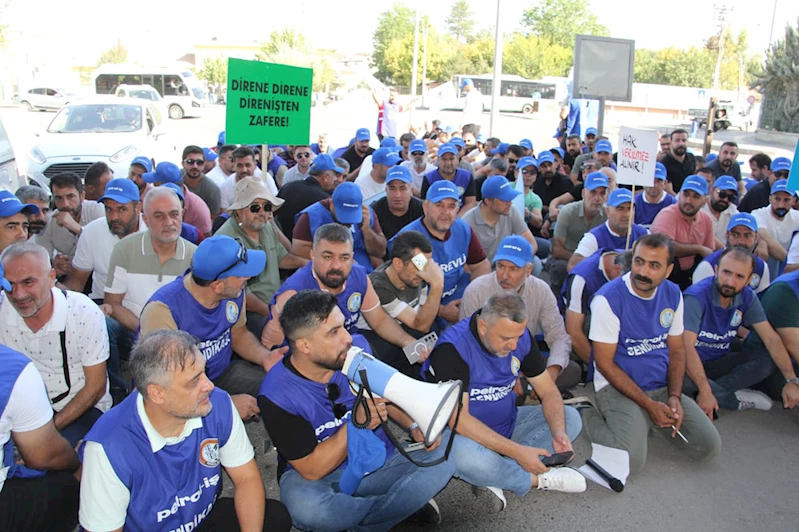İşçilerden TPAO önünde eylem: Sadaka değil, hakkımızı istiyoruz
