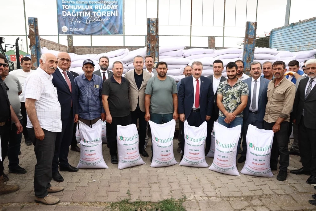 Sivas’ta yerli ve sertifikalı buğday tohumları ücretsiz dağıtıldı