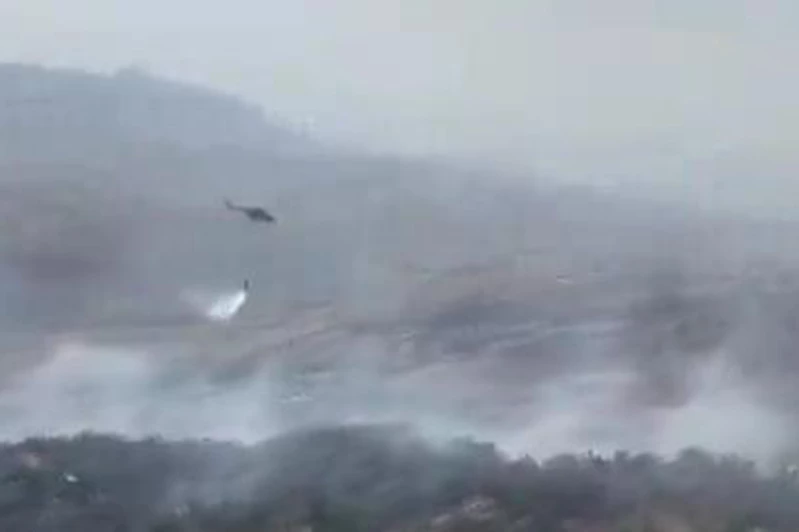 Şırnak’ta örtü yangını havadan ve karadan müdahale ile söndürüldü