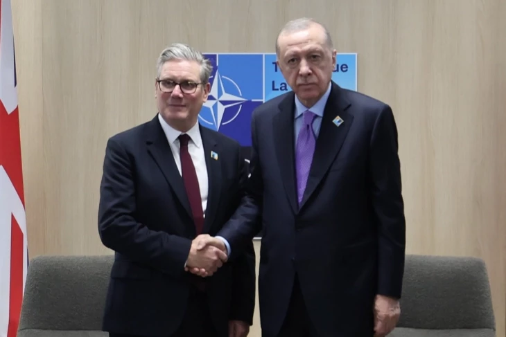 Cumhurbaşkanı Erdoğan, Starmer ile görüştü