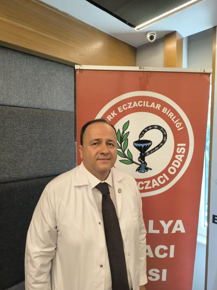 Antalya Eczacı Odası Başkanı Ecz. Mustafa Çelebi