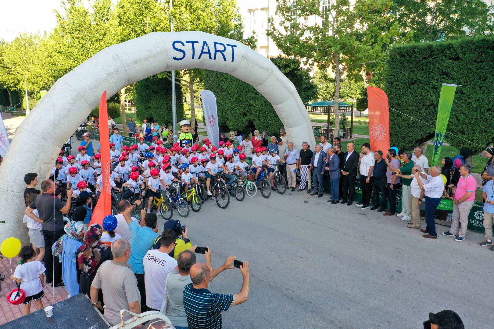 Konya Meram’da düz bisiklet yarışları coşkusu