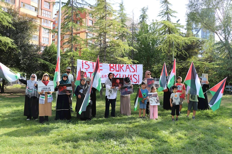 ABD Büyükelçiliği önündeki Gazze nöbeti 12. günde de devam ediyor