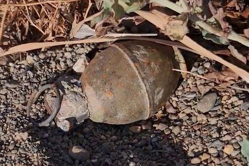 Bursa’da patlamamış el bombası bulundu