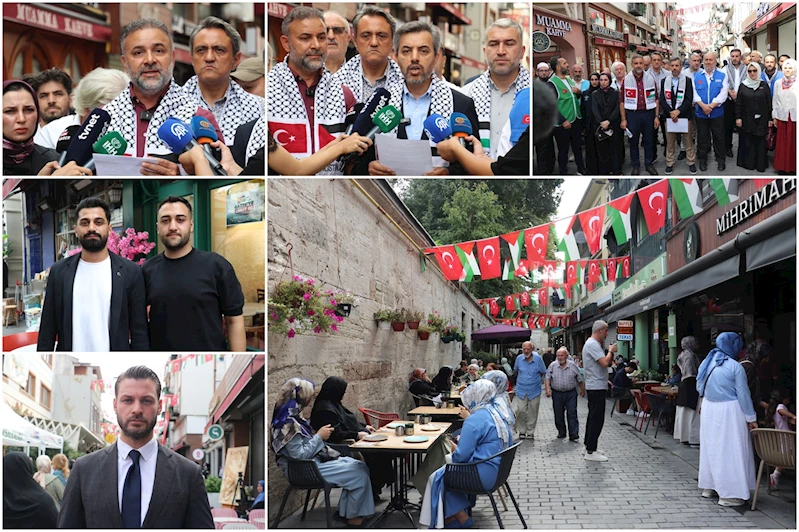 Üsküdar esnafı bir günlük gelirini Gazze