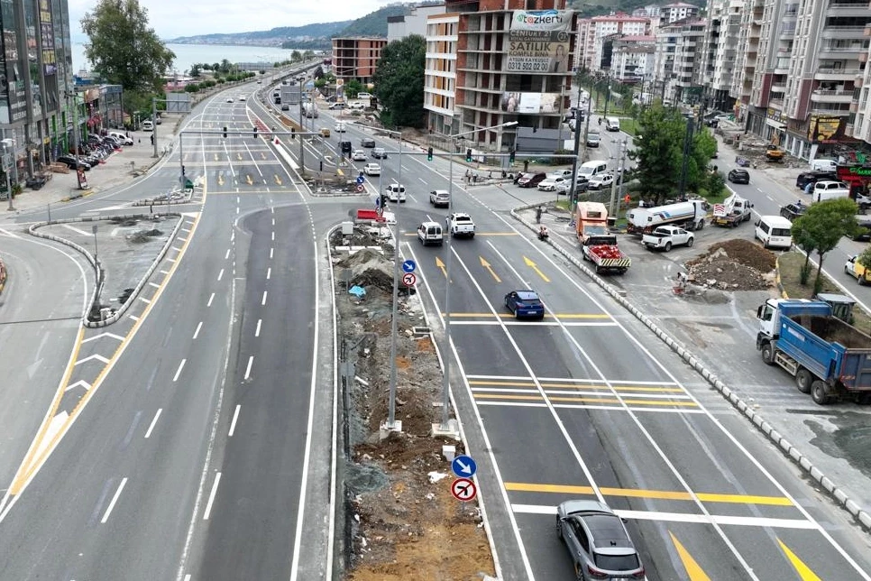 Trabzon Yomra’da yeni nesil kavşakla trafik rahatlayacak