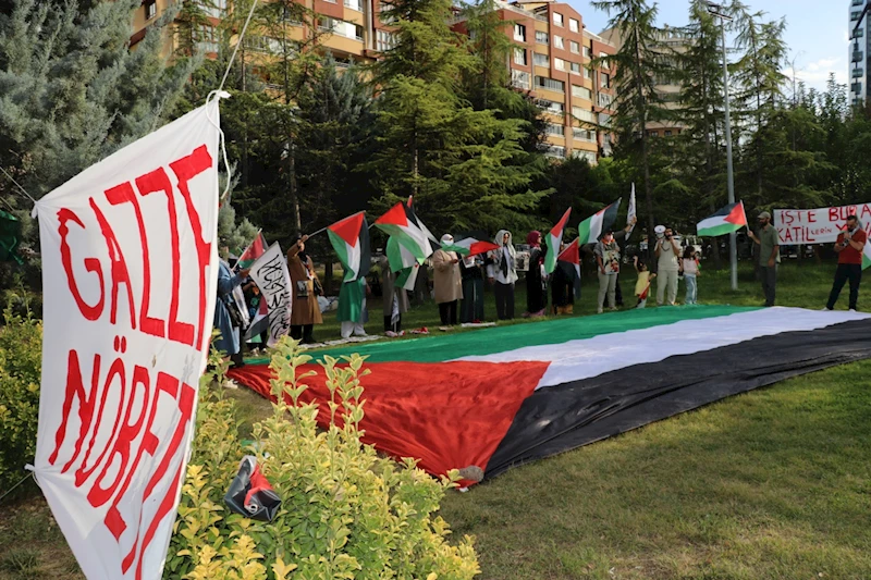 Gazze nöbeti 24. gününde: ABD Büyükelçiliği önündeki direniş sürüyor