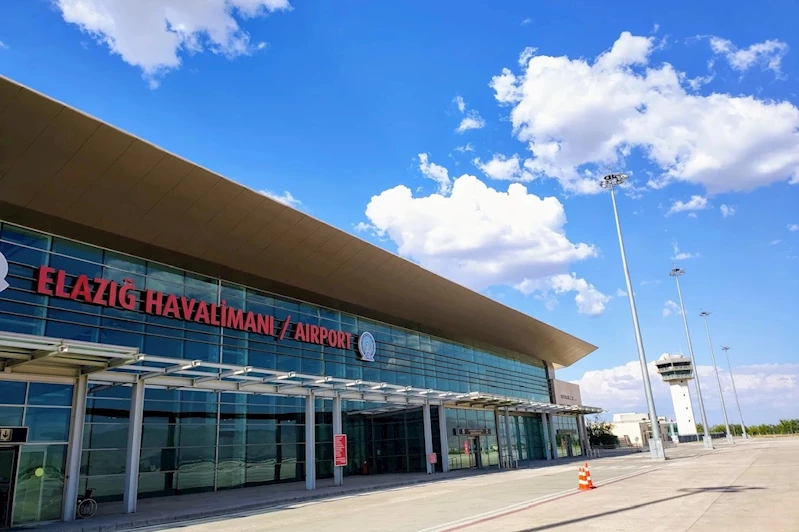 Elazığ Havalimanı ilk 8 ayda 721 binden fazla yolcuya hizmet verdi