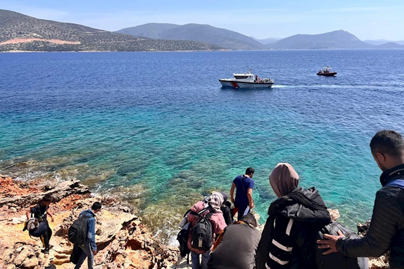 Muğla açıklarında düzensiz göçmen operasyonu